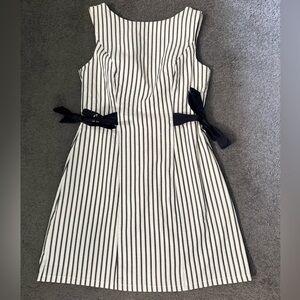 Wild Fable Striped Dress with Bow Accents